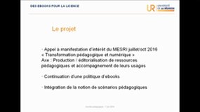Journée Pédagogie et Numérique 2018 - AMI : des eBooks pour la licence - Laurent BAUDY