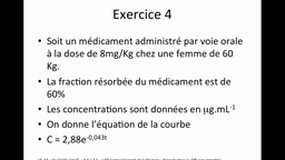 PACES_UE6-A13 Pharmacocinétique - Exemple d'application - Exercice 4_S. LOUKIL