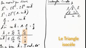 Théorème d'Al Kashi - Triangle Isocele