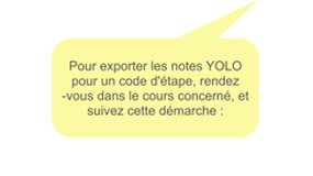 Tutoriel Scolarités (YOLO) - Export de notes
