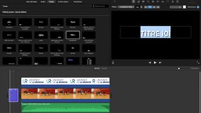 TD5#3 - iMovie - Créer un générique, insérer des titres, des images et de la musique