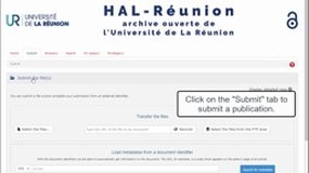 Submit a NEWTS publications on HAL-Réunion
