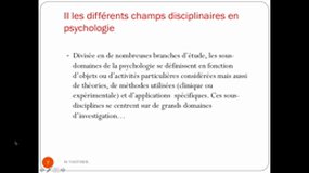 PACES_UE7-C5 Les différents champs disciplinaires - Etude du comportement