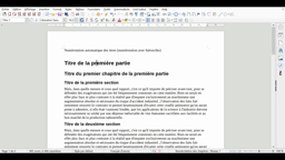 LibreOffice Writer 007 Numérotation automatique des titres (2)