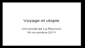 Voyage et utopie