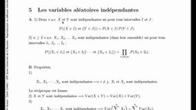 PACES_UE4-A9 Variables aléatoires - Variables indépendantes