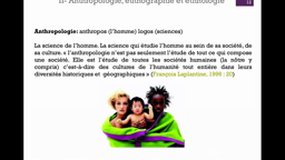 PACES_UE7-A2 Anthropologie, Ethnologie, Ethnographie et Ethnomédecine