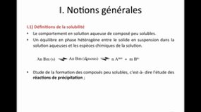 PACES_UE1-B5 Equilibres chimiques - Réactions de précipitations