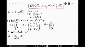 Méthode de Cramer - Exo2-II TD#3