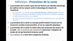 PACES_UE7-D72 Promotion de la santé