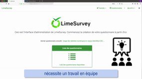LimeSurvey 01 - Conseils
