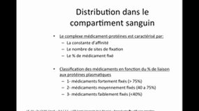 PACES_UE6-A5 Pharmacocinétique - Distribution_S. LOUKIL