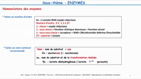 PACES_UE1-C3 Biochimie structurale et métabolique - Enzymes