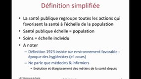 PACES_UE7-D69 Histoire de la santé publique-Définitions